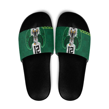 Nigeria Football Custom Slide Sandals Retro Nigeria 20-21 Eagle Flag Motif LT9