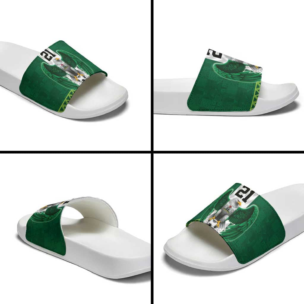 Nigeria Football Custom Slide Sandals Retro Nigeria 20-21 Eagle Flag Motif LT9