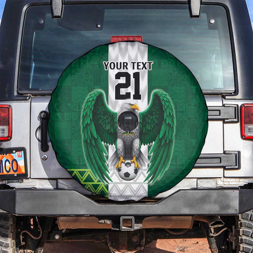 Nigeria Football Custom Spare Tire Cover Retro Nigeria 20-21 Eagle Flag Motif LT9