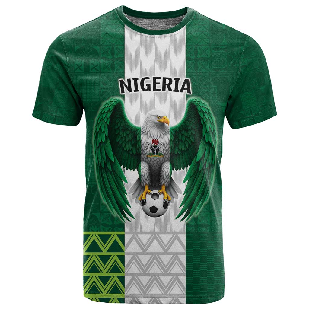 Custom Football African Nigeria T shirt Retro Nigeria 20-21 Eagle Flag Motif LT9