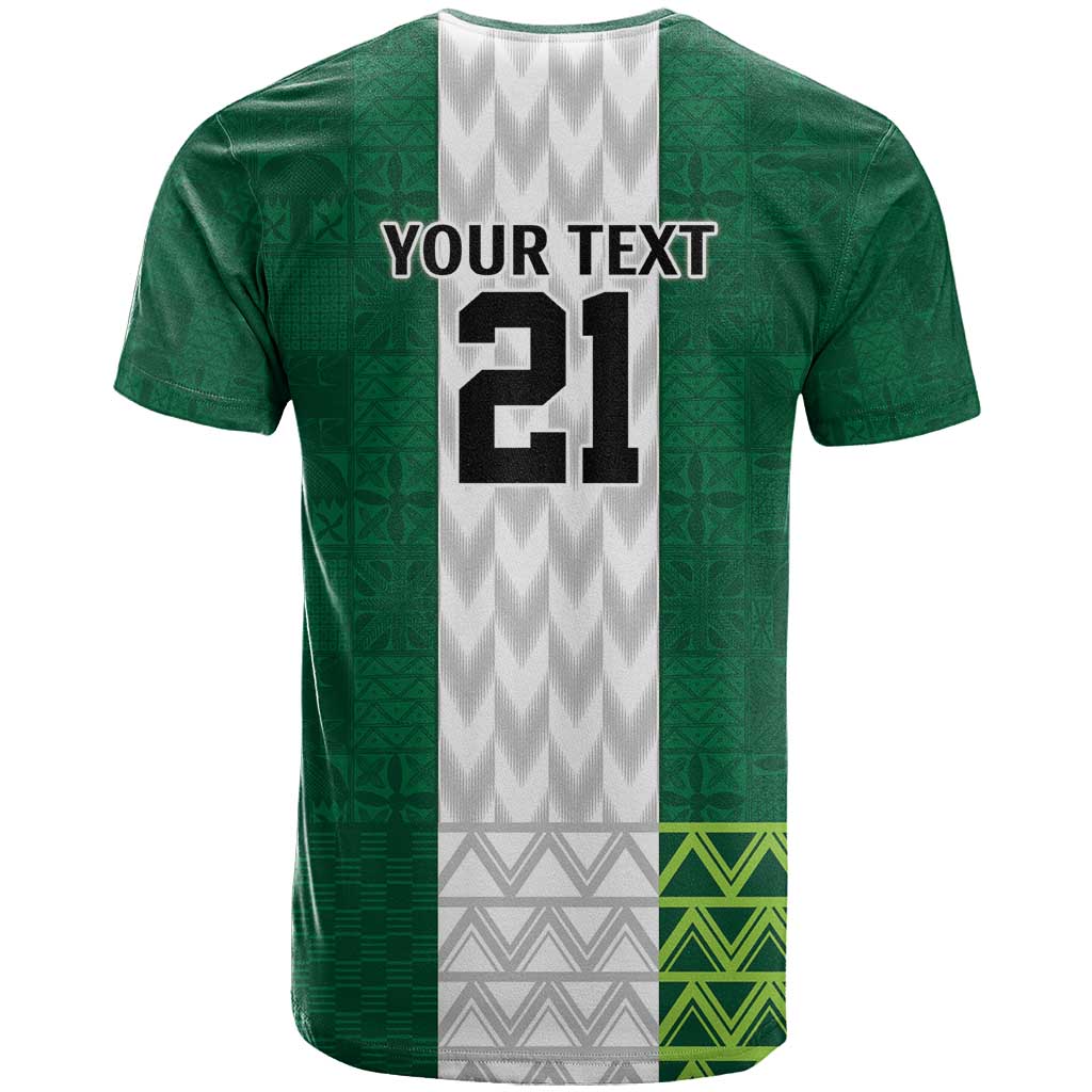 Custom Football African Nigeria T shirt Retro Nigeria 20-21 Eagle Flag Motif LT9