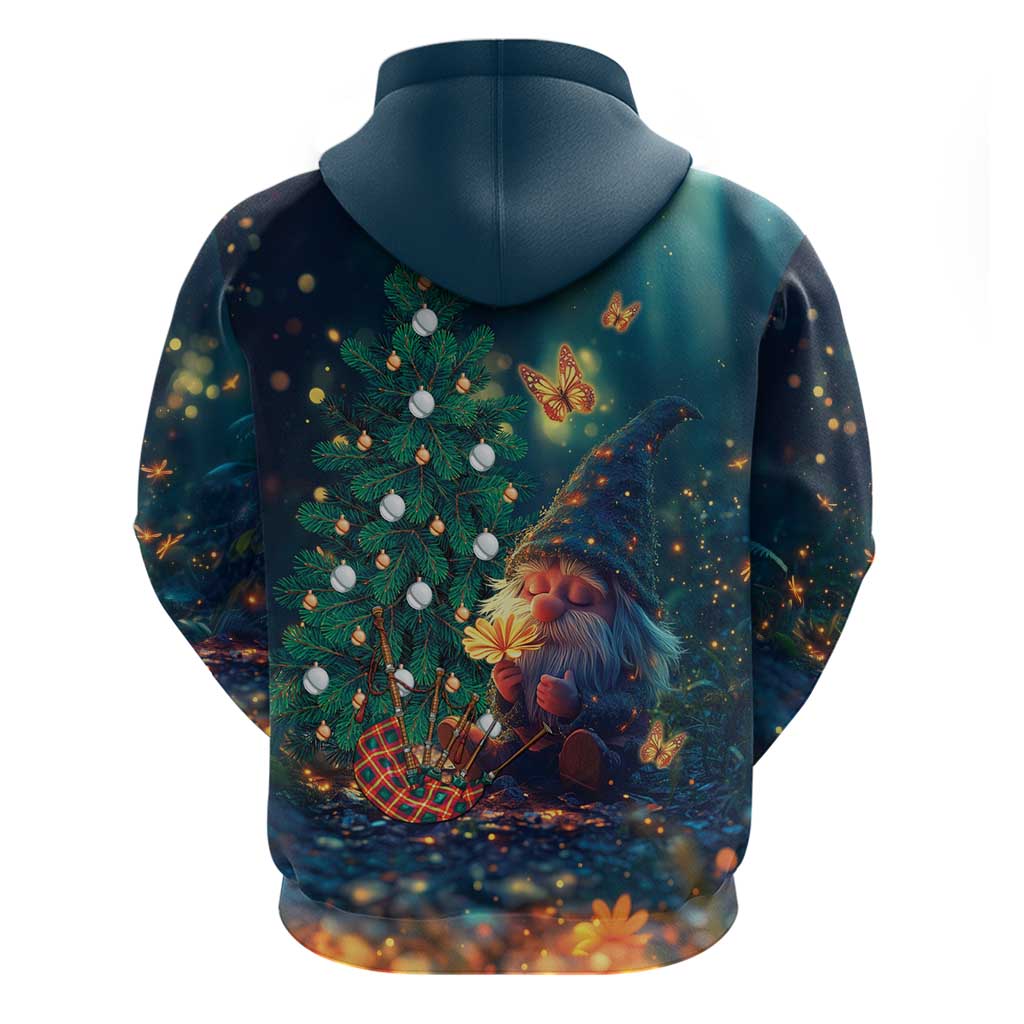 Nollaig Chridheil Scottish Gnome Hoodie Bagpies Musical and Chirstmas Tree LT9