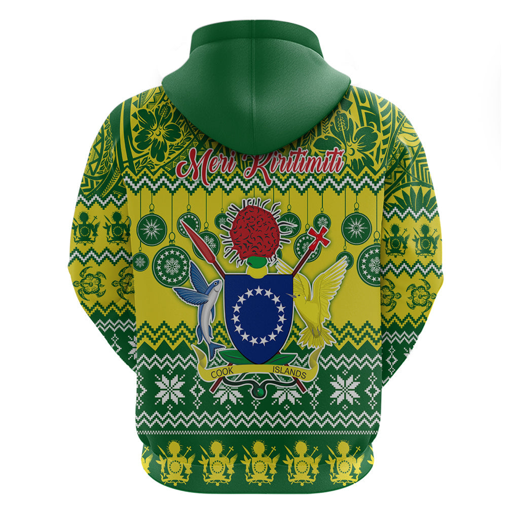 Cook Islands Christmas Hoodie Santa Beach Meri Kiritimiti LT9