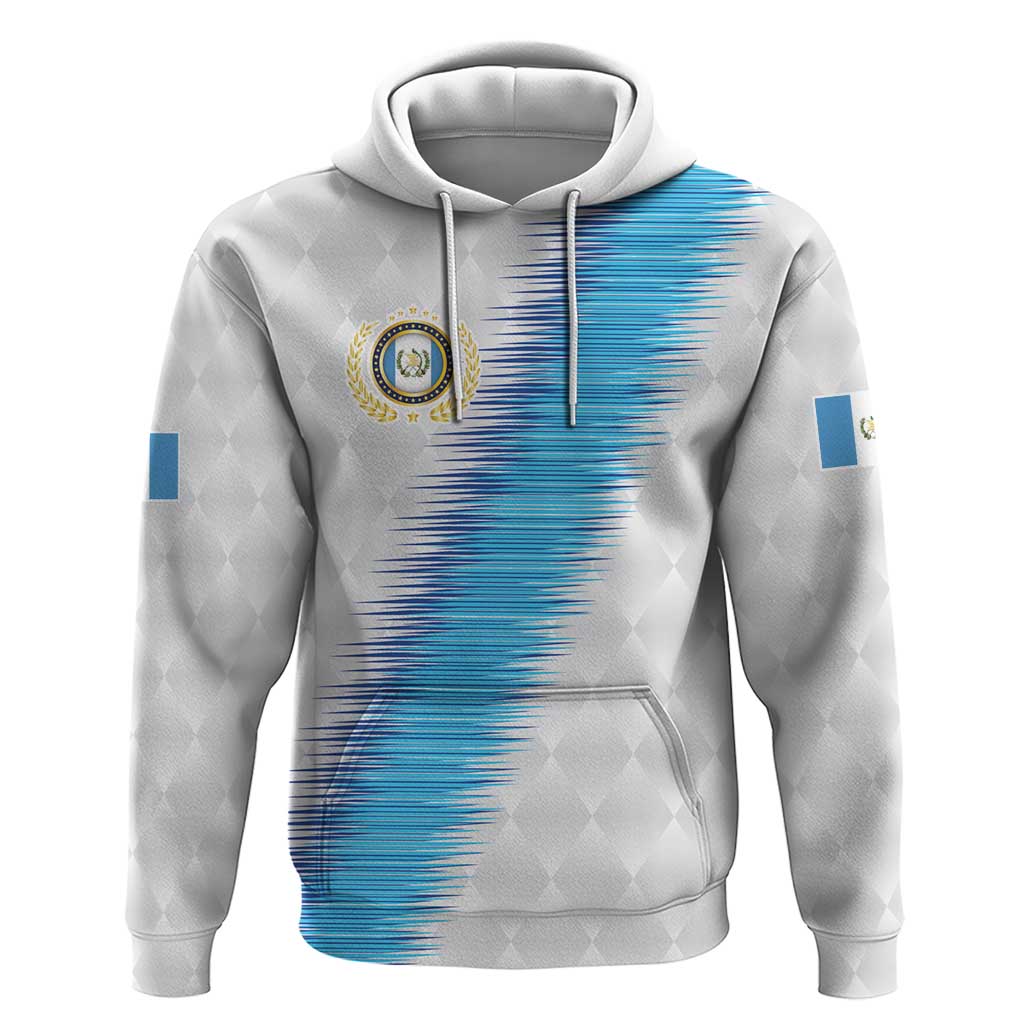 Guatemala Football Custom Hoodie Go Los Chapines White Pattern LT9