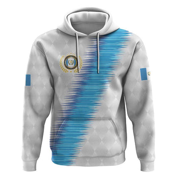 Guatemala Football Custom Hoodie Go Los Chapines White Pattern LT9