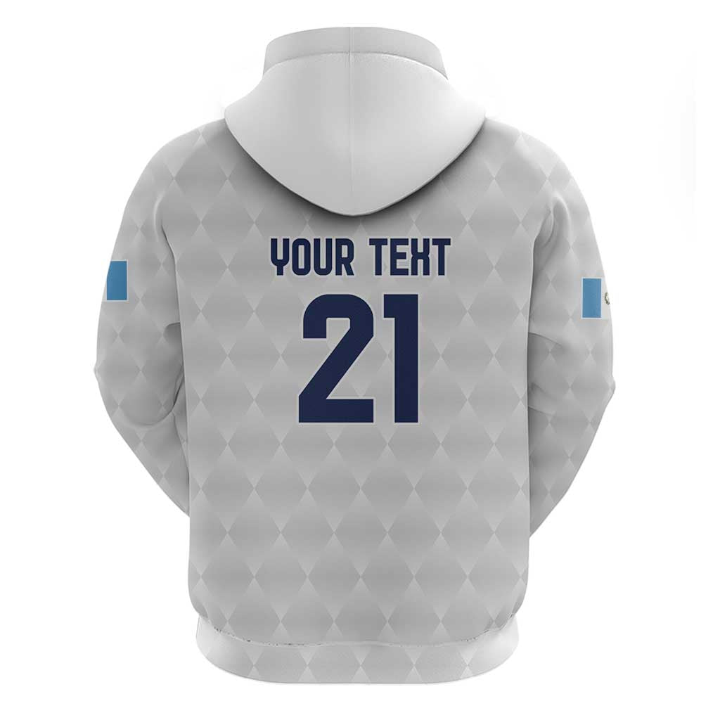 Guatemala Football Custom Hoodie Go Los Chapines White Pattern LT9