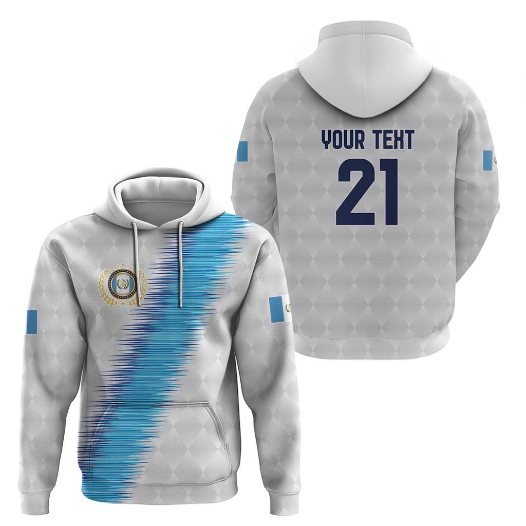 Guatemala Football Custom Hoodie Go Los Chapines White Pattern LT9