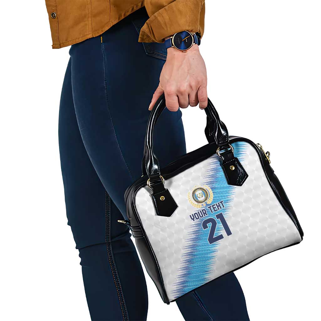 Guatemala Football Custom Shoulder Handbag Go Los Chapines White Pattern LT9