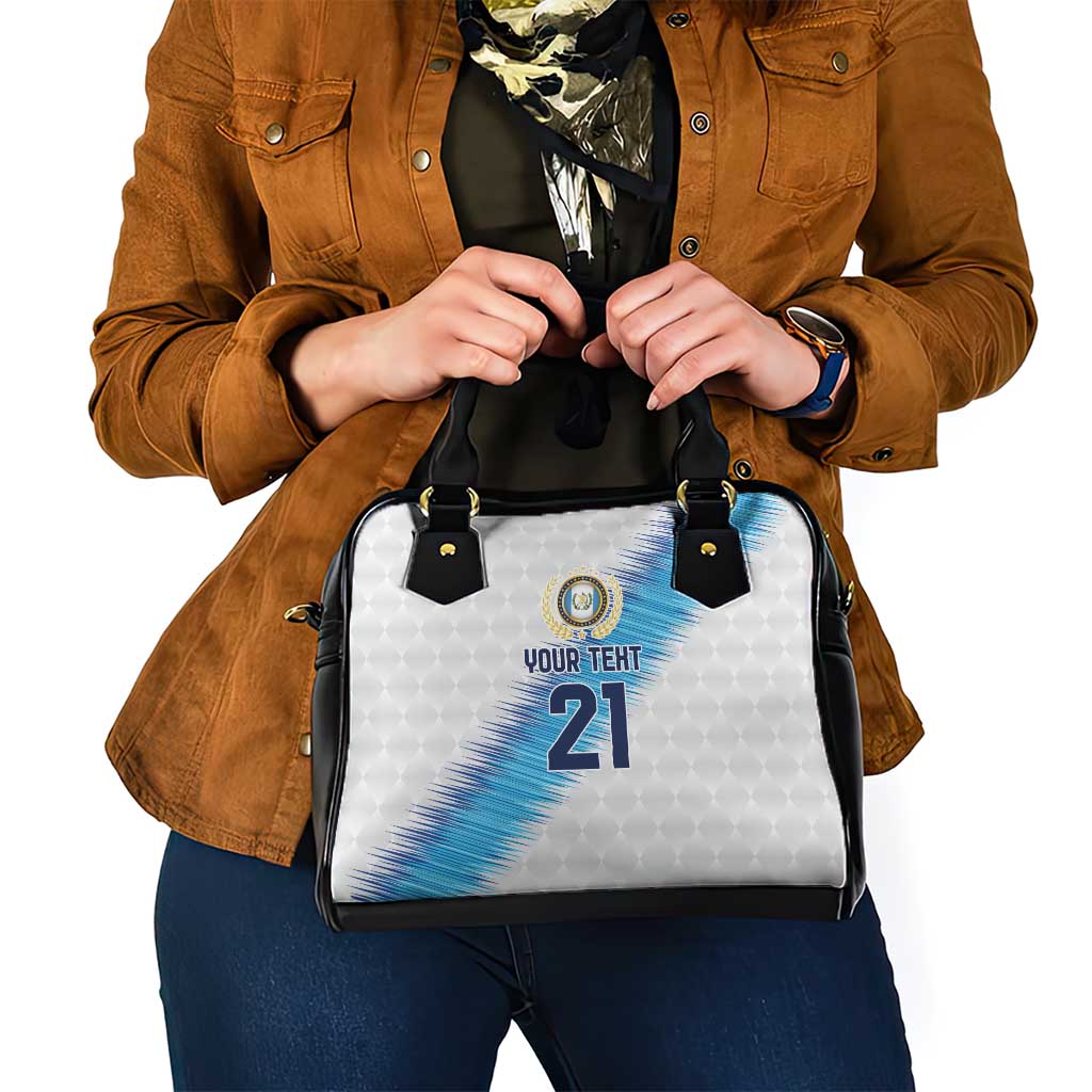 Guatemala Football Custom Shoulder Handbag Go Los Chapines White Pattern LT9
