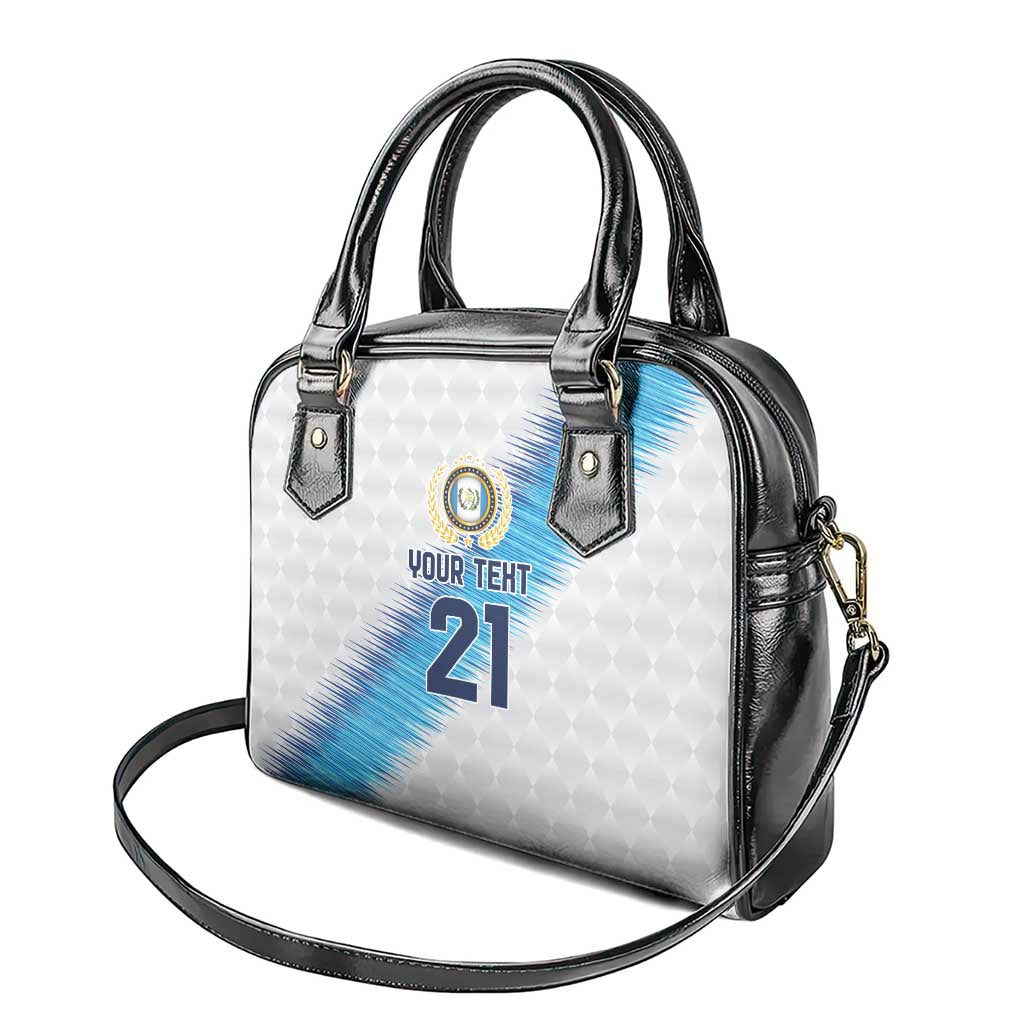 Guatemala Football Custom Shoulder Handbag Go Los Chapines White Pattern LT9