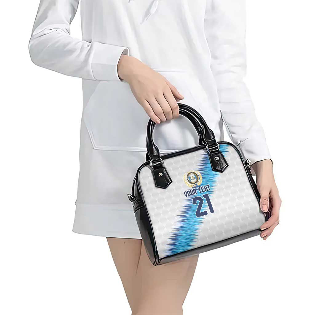 Guatemala Football Custom Shoulder Handbag Go Los Chapines White Pattern LT9