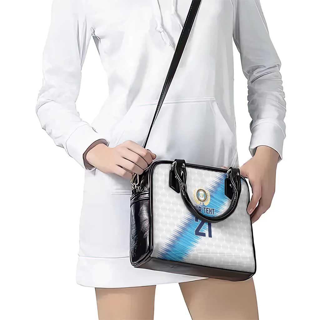 Guatemala Football Custom Shoulder Handbag Go Los Chapines White Pattern LT9