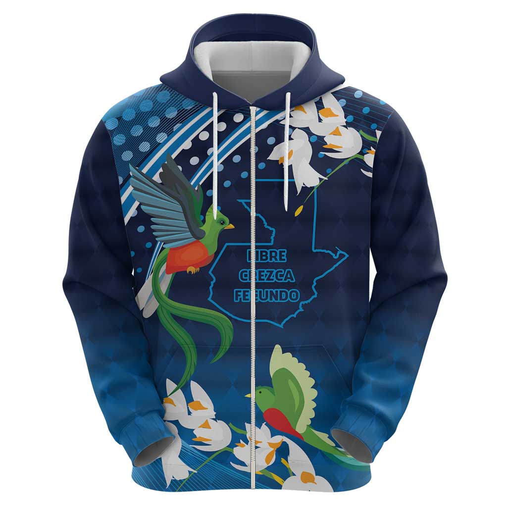 Guatemala Quetzal Bird Hoodie Libre Crezca Fecundo LT9