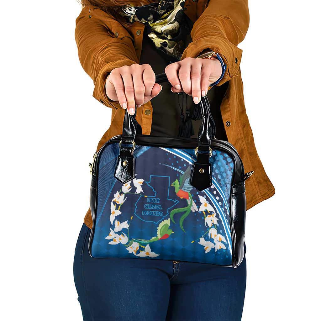 Guatemala Quetzal Bird Shoulder Handbag Libre Crezca Fecundo LT9
