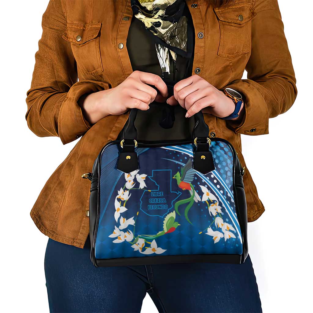Guatemala Quetzal Bird Shoulder Handbag Libre Crezca Fecundo LT9