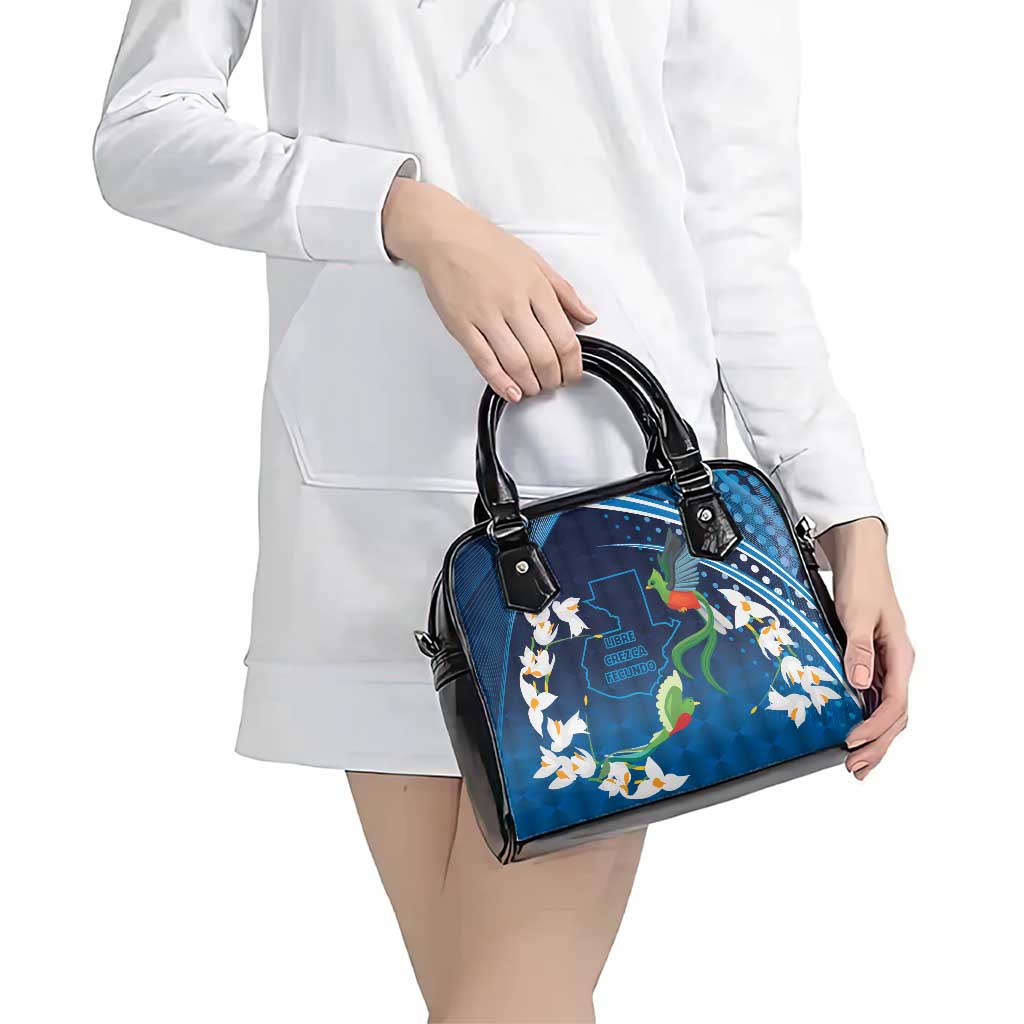 Guatemala Quetzal Bird Shoulder Handbag Libre Crezca Fecundo LT9