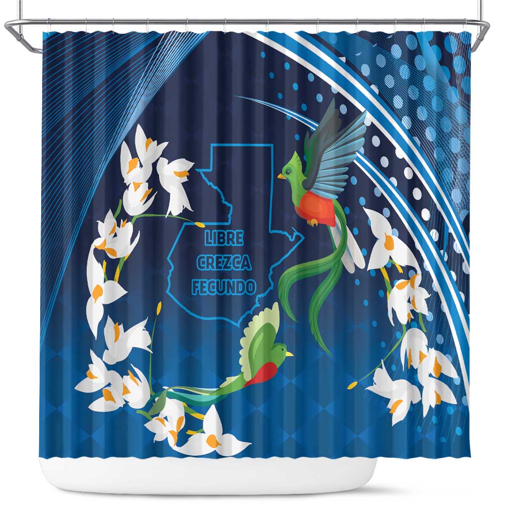 Guatemala Quetzal Bird Shower Curtain Libre Crezca Fecundo LT9