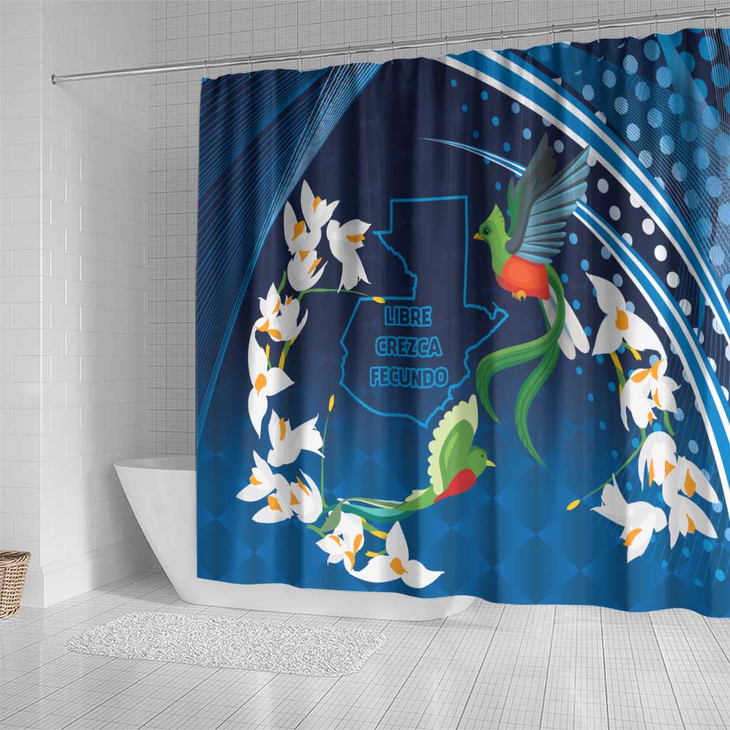 Guatemala Quetzal Bird Shower Curtain Libre Crezca Fecundo LT9