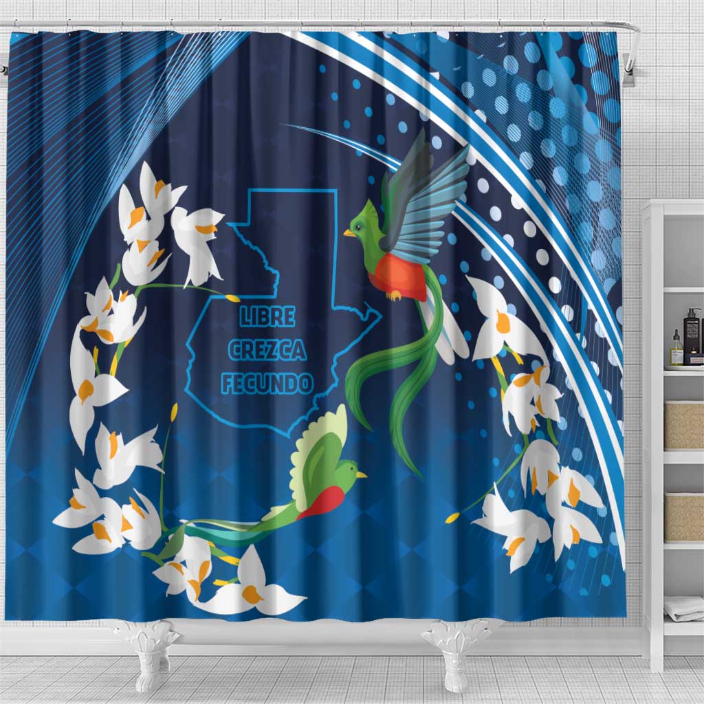 Guatemala Quetzal Bird Shower Curtain Libre Crezca Fecundo LT9