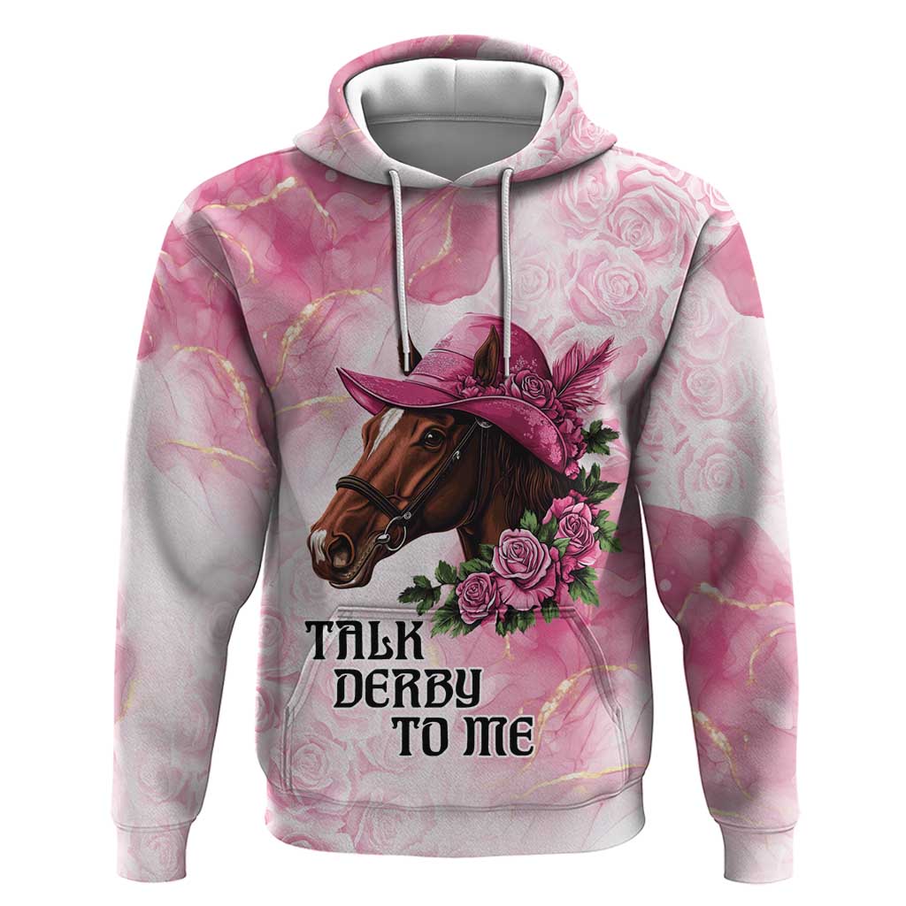 Personalized Kentucky Horse Race Hoodie Big Hats And Horses Pink Out Party LT9