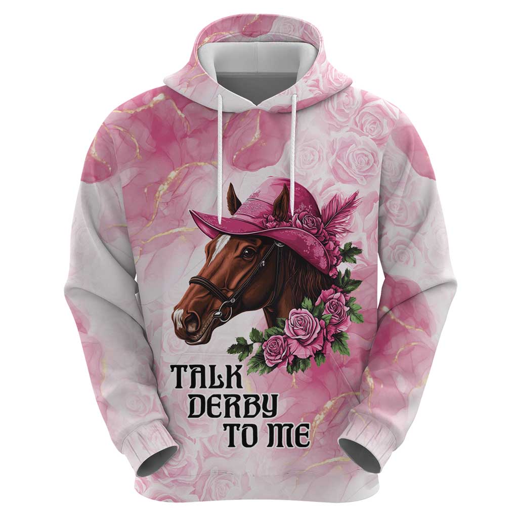 Personalized Kentucky Horse Race Hoodie Big Hats And Horses Pink Out Party LT9