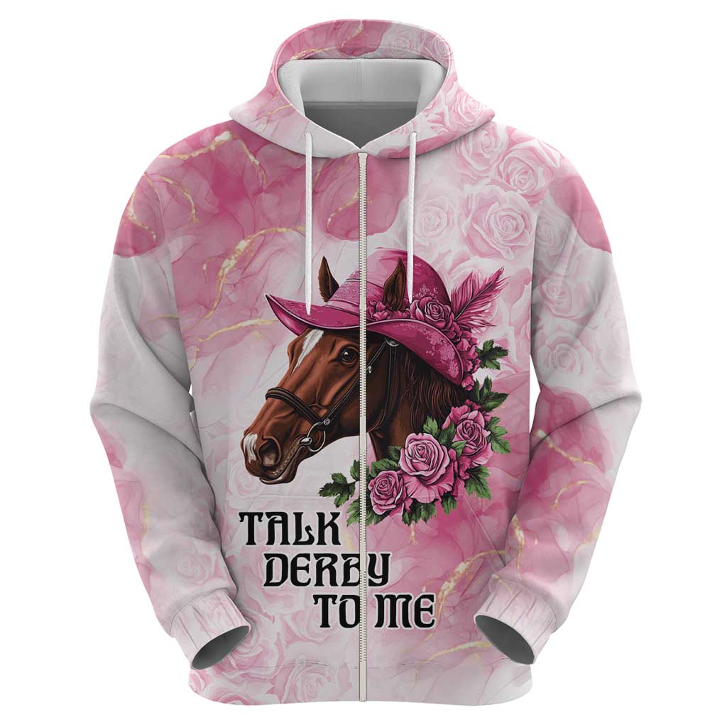 Personalized Kentucky Horse Race Hoodie Big Hats And Horses Pink Out Party LT9