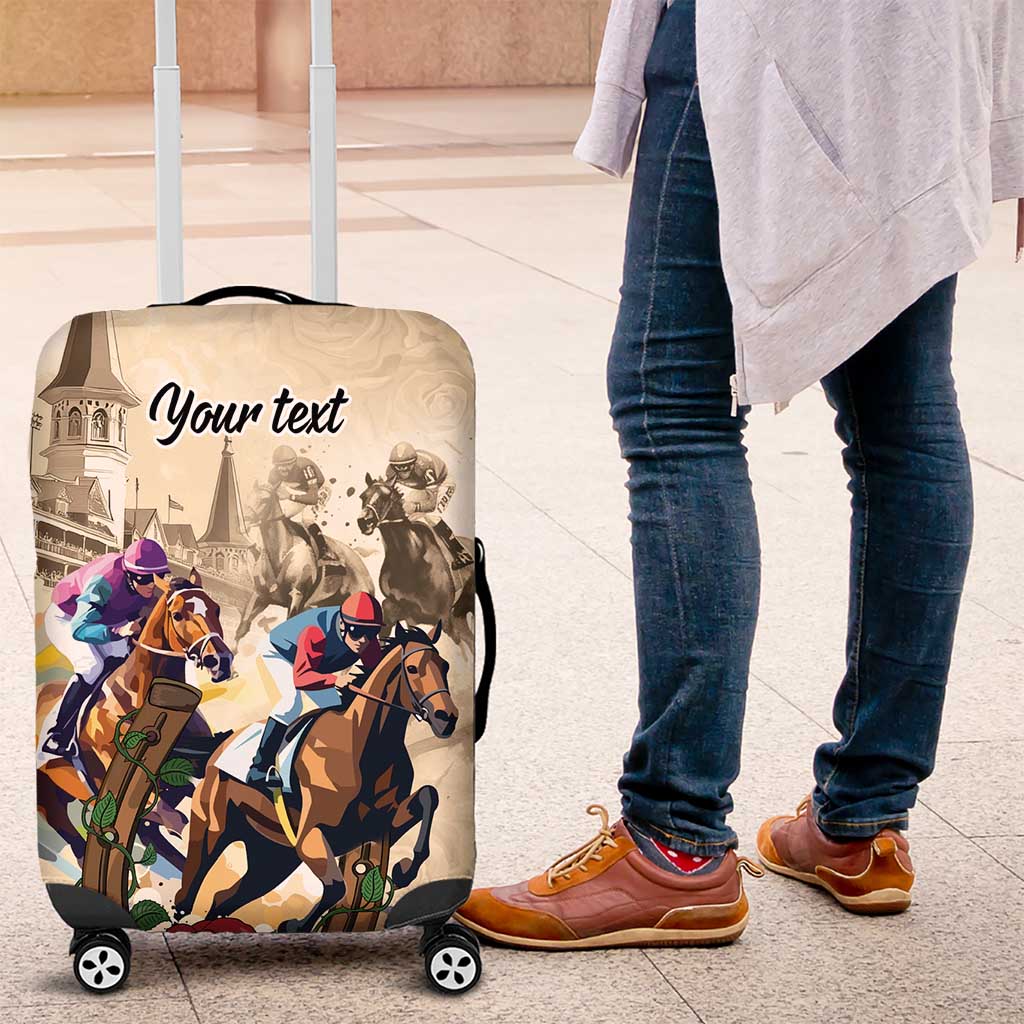 Personalized Kentucky Horse Race Luggage Cover Race for Rosse LT9