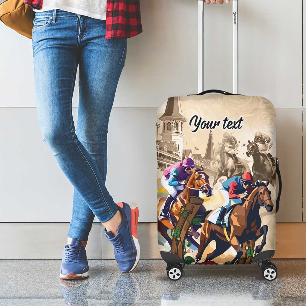 Personalized Kentucky Horse Race Luggage Cover Race for Rosse LT9