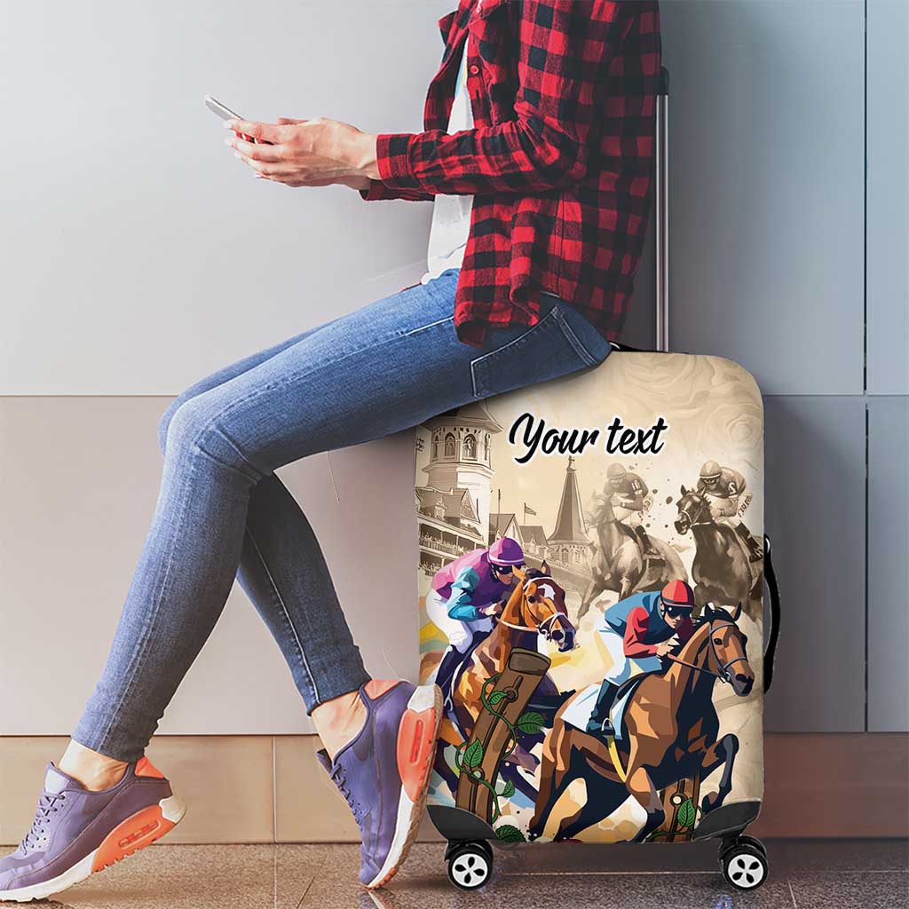 Personalized Kentucky Horse Race Luggage Cover Race for Rosse LT9