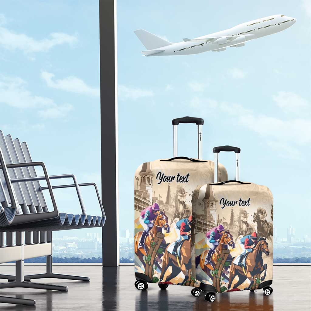 Personalized Kentucky Horse Race Luggage Cover Race for Rosse LT9