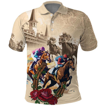 Personalized Kentucky Horse Race Polo Shirt Race for Rosse LT9