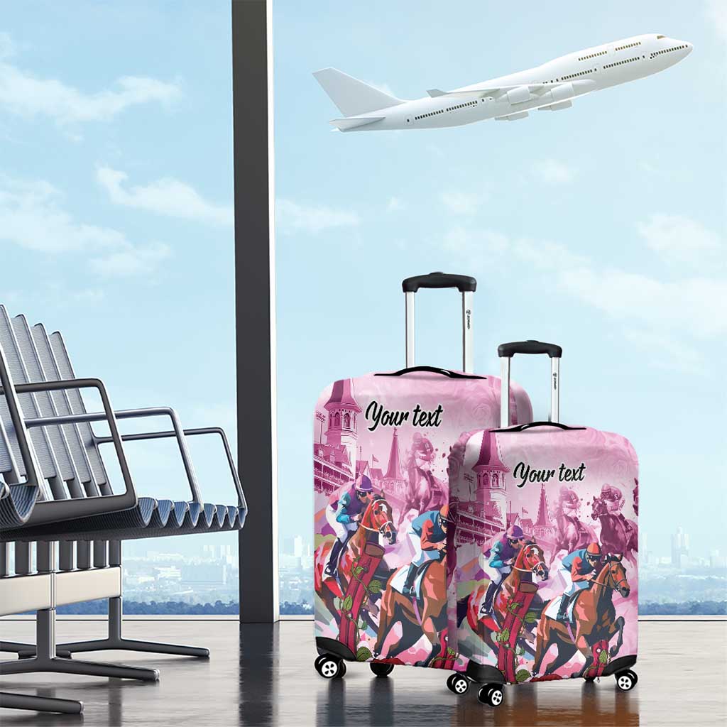 Personalized Kentucky Horse Race Luggage Cover Pink Out Party LT9