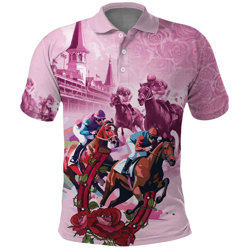 Personalized Kentucky Horse Race Polo Shirt Pink Out Party LT9