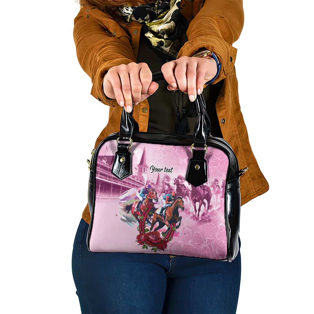 Personalized Kentucky Horse Race Shoulder Handbag Pink Out Party LT9