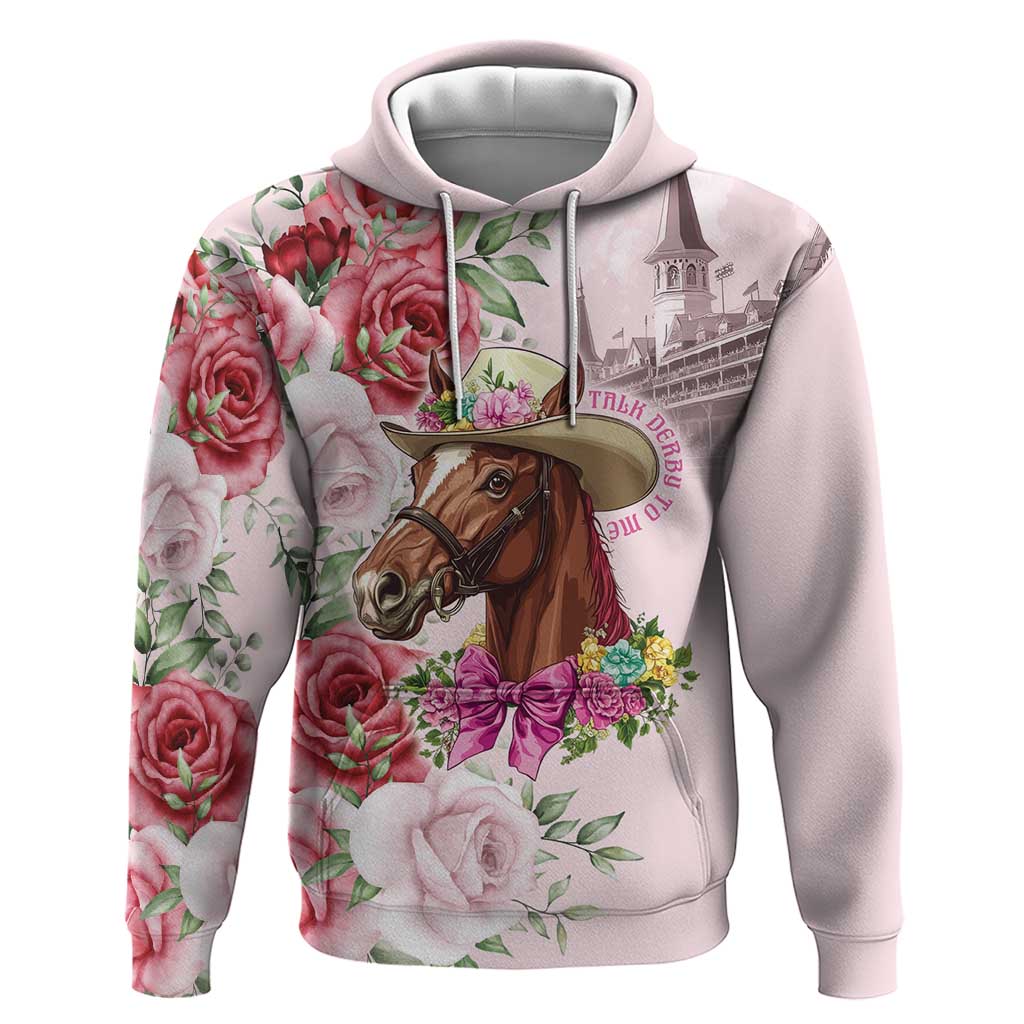 Personalized Kentucky Horse Race Hoodie Talk Derby To Me Derby Horse LT9