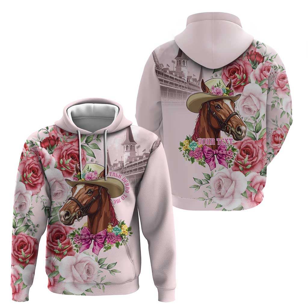 Personalized Kentucky Horse Race Hoodie Talk Derby To Me Derby Horse LT9