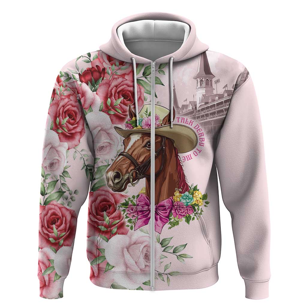 Personalized Kentucky Horse Race Hoodie Talk Derby To Me Derby Horse LT9