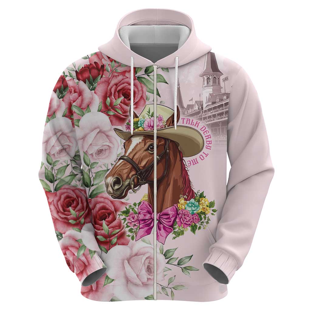 Personalized Kentucky Horse Race Hoodie Talk Derby To Me Derby Horse LT9