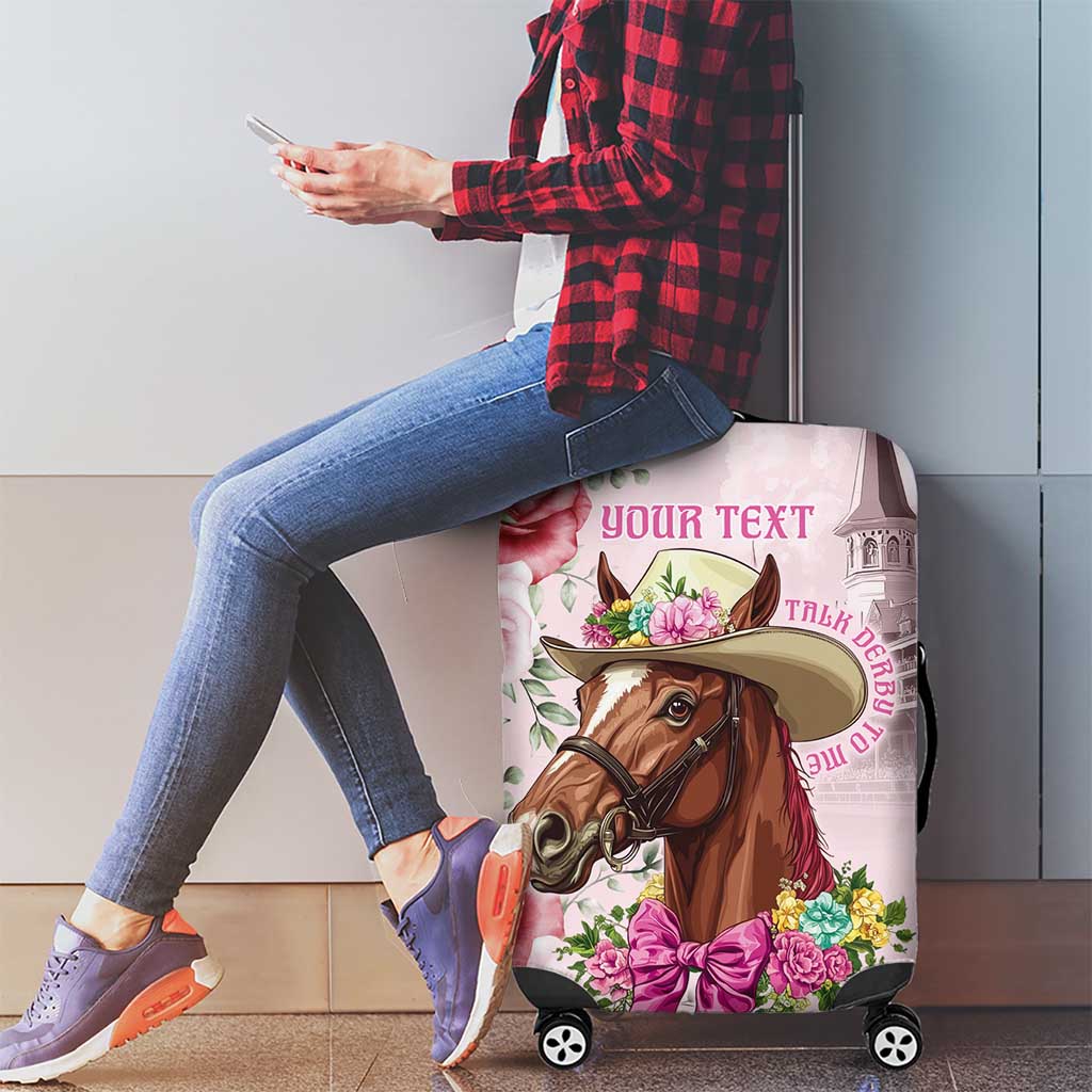 Personalized Kentucky Horse Race Luggage Cover Talk Derby To Me Derby Horse LT9