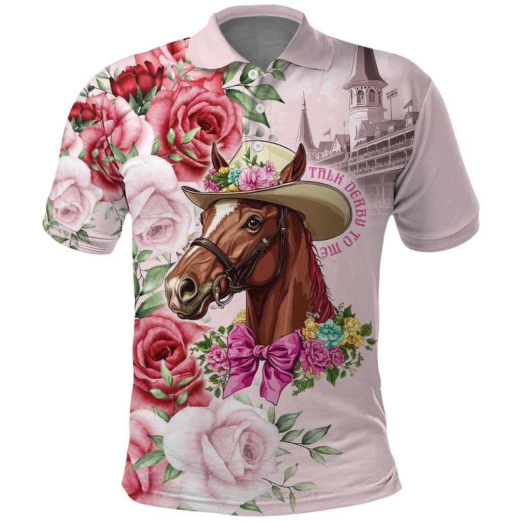 Personalized Kentucky Horse Race Polo Shirt Talk Derby To Me Derby Horse LT9
