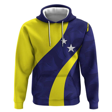 Felis dia di Bandera Curacao Personalized Hoodie Curacao Flag Style LT9