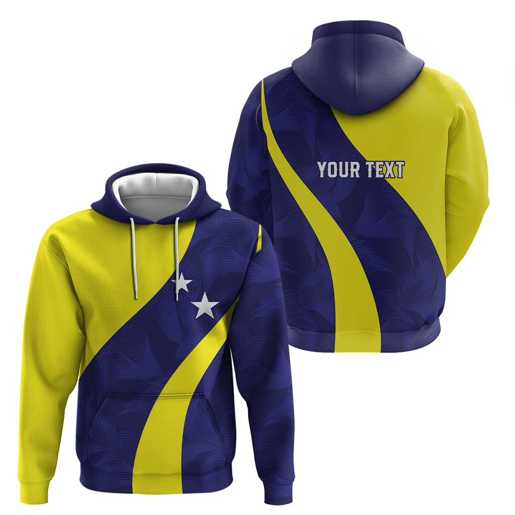 Felis dia di Bandera Curacao Personalized Hoodie Curacao Flag Style LT9