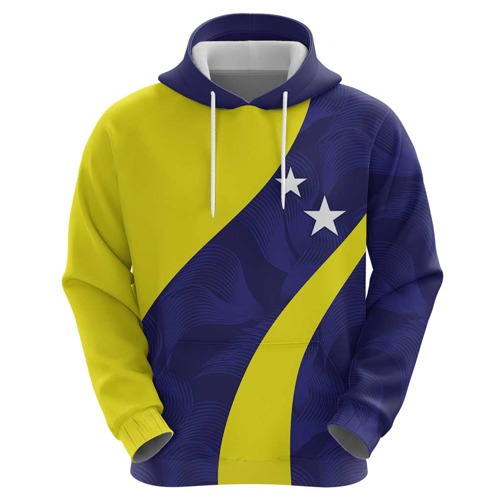 Felis dia di Bandera Curacao Personalized Hoodie Curacao Flag Style LT9