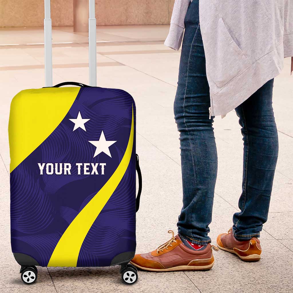 Felis dia di Bandera Curacao Personalized Luggage Cover Curacao Flag Style LT9
