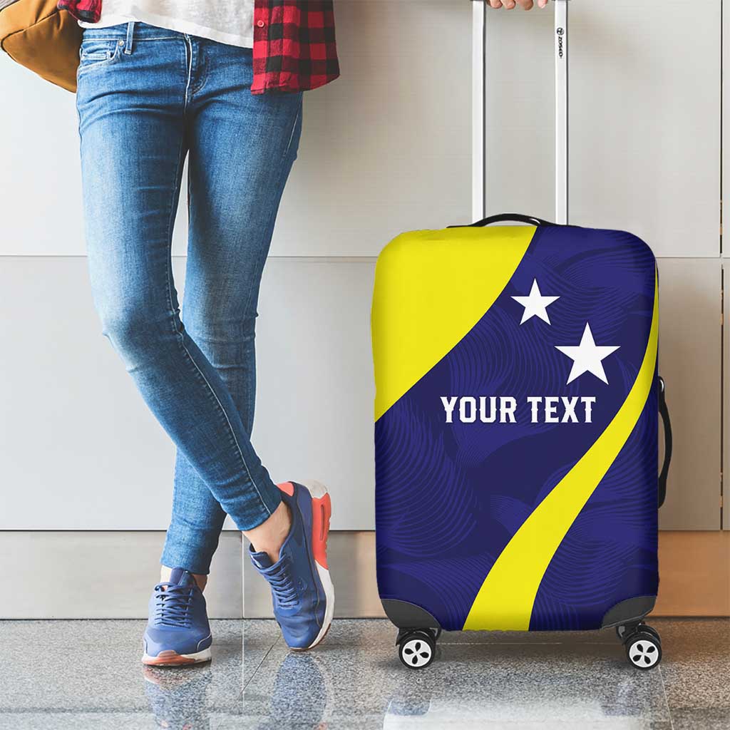 Felis dia di Bandera Curacao Personalized Luggage Cover Curacao Flag Style LT9
