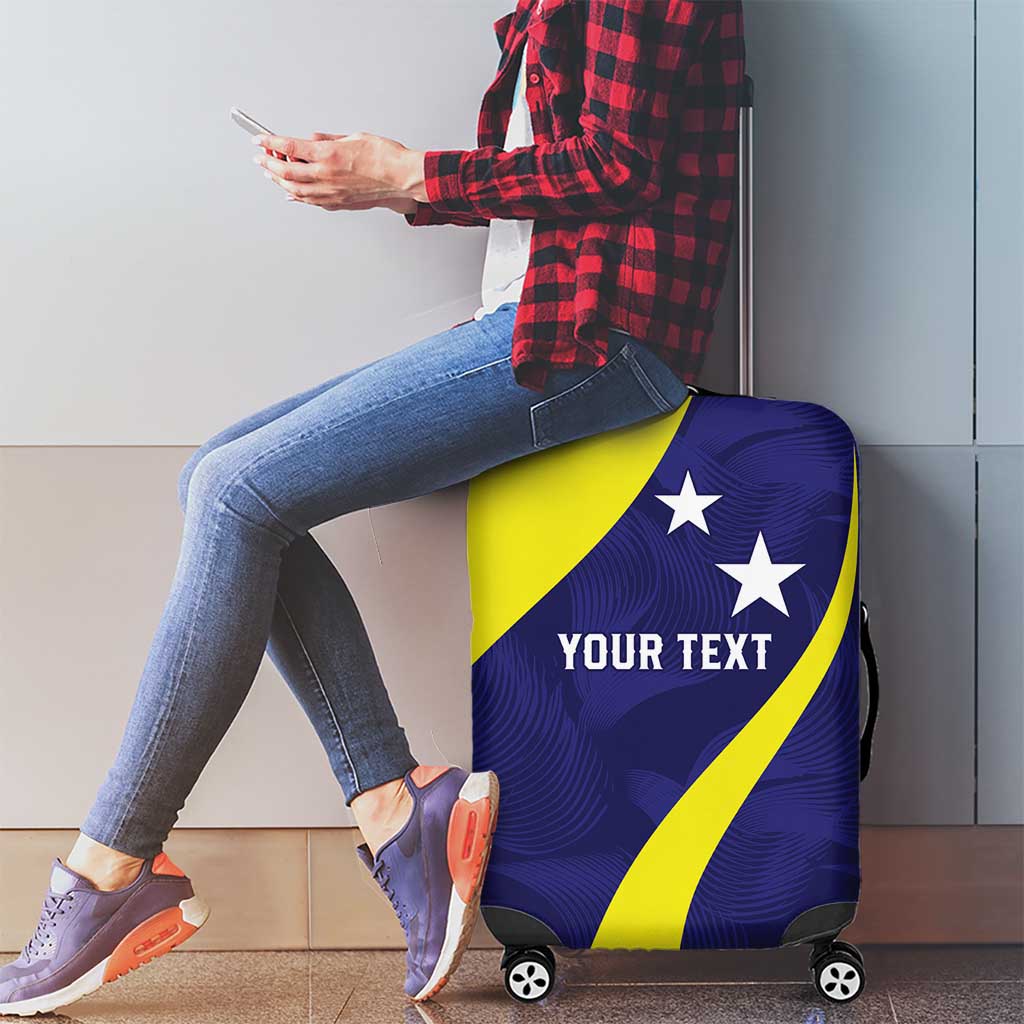 Felis dia di Bandera Curacao Personalized Luggage Cover Curacao Flag Style LT9