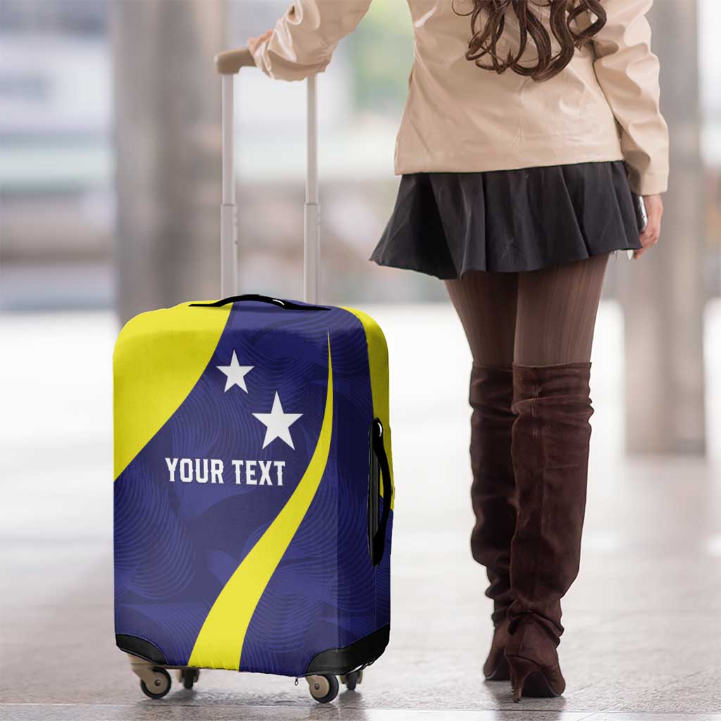 Felis dia di Bandera Curacao Personalized Luggage Cover Curacao Flag Style LT9
