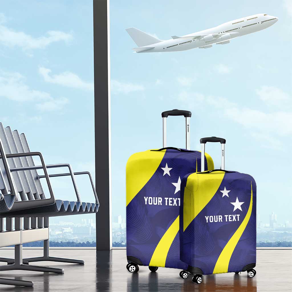 Felis dia di Bandera Curacao Personalized Luggage Cover Curacao Flag Style LT9