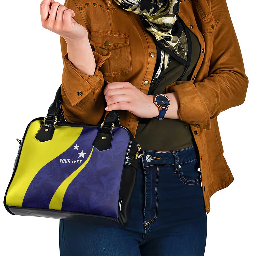 Felis dia di Bandera Curacao Personalized Shoulder Handbag Curacao Flag Style LT9