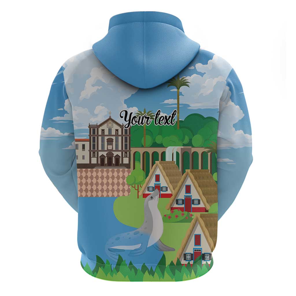 Feliz Dia de Madeira Personalized Hoodie Traditional Palheiros Straw-roofed Houses LT9